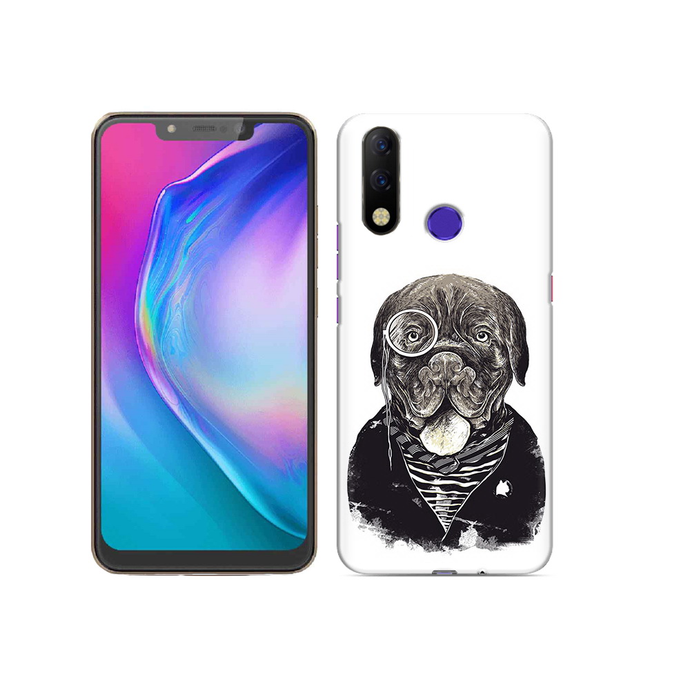 

Чехол MyPads Tocco для Tecno Spark 3 Pro солидный песик, Прозрачный, Tocco