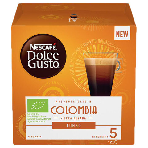Кофе в капсулах NESCAFE Lungo Colombia Sierra Nevada для кофемашин Dolce Gusto, 12 шт*7 г