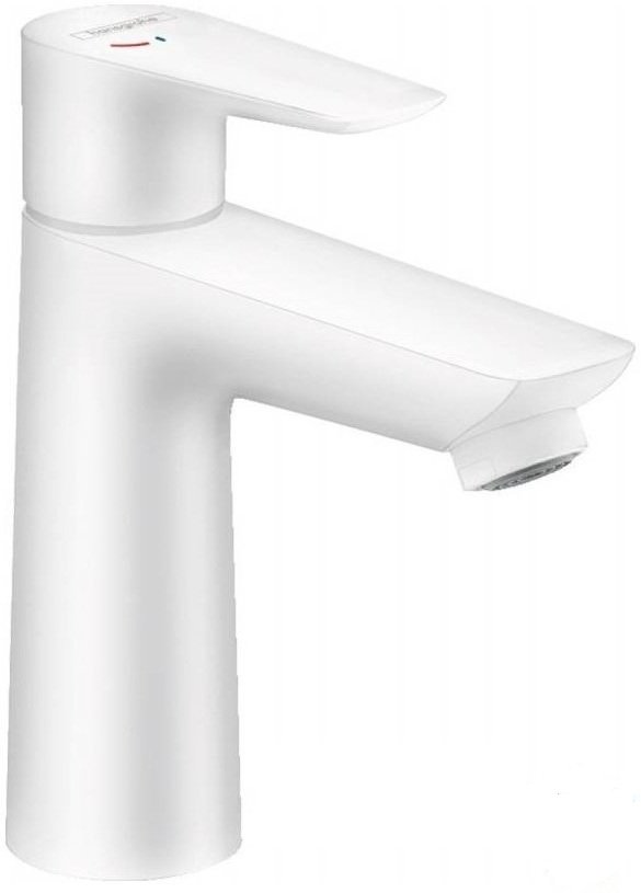 фото Смеситель для раковины hansgrohe talis e 71712700 белый матовый