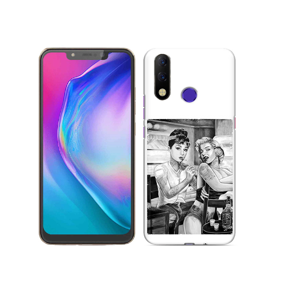 

Чехол MyPads Tocco для Tecno Spark 3 Pro тату мастер, Прозрачный, Tocco