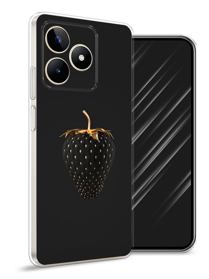 

Чехол Awog на Realme C53 "Черно-золотая клубника", Черный;золотистый, 2514650-10
