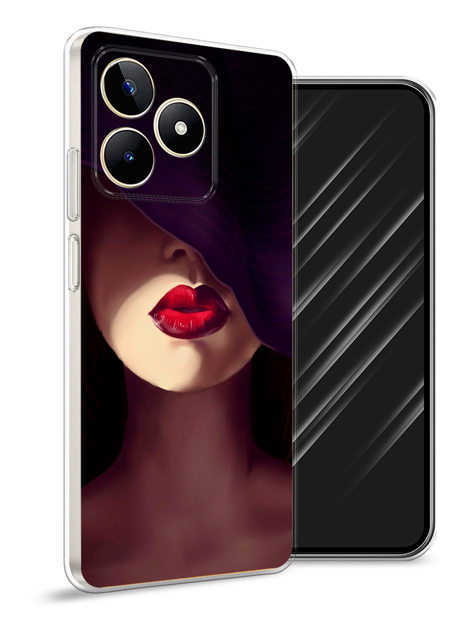 

Чехол Awog на Realme C53 "Красные губы", Черный;бежевый;красный, 2514650-7