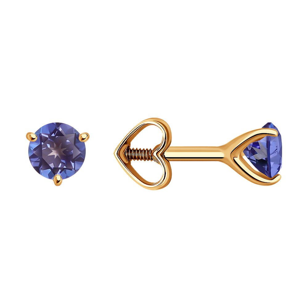 

Серьги из красного золота SOKOLOV 728873, топаз, 728873