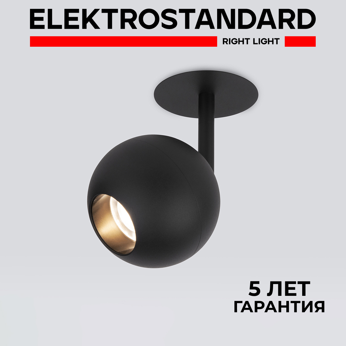 Встраиваемый светодиодный светильник Elektrostandard Ball 9926 LED 12W 4200K черный