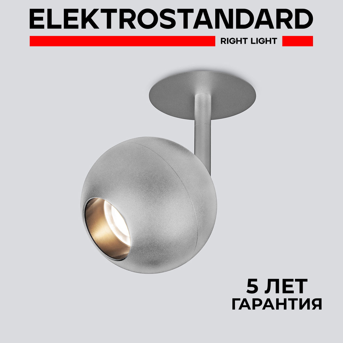 Встраиваемый светодиодный светильник Elektrostandard Ball 9926 LED 12W 4200K серебро