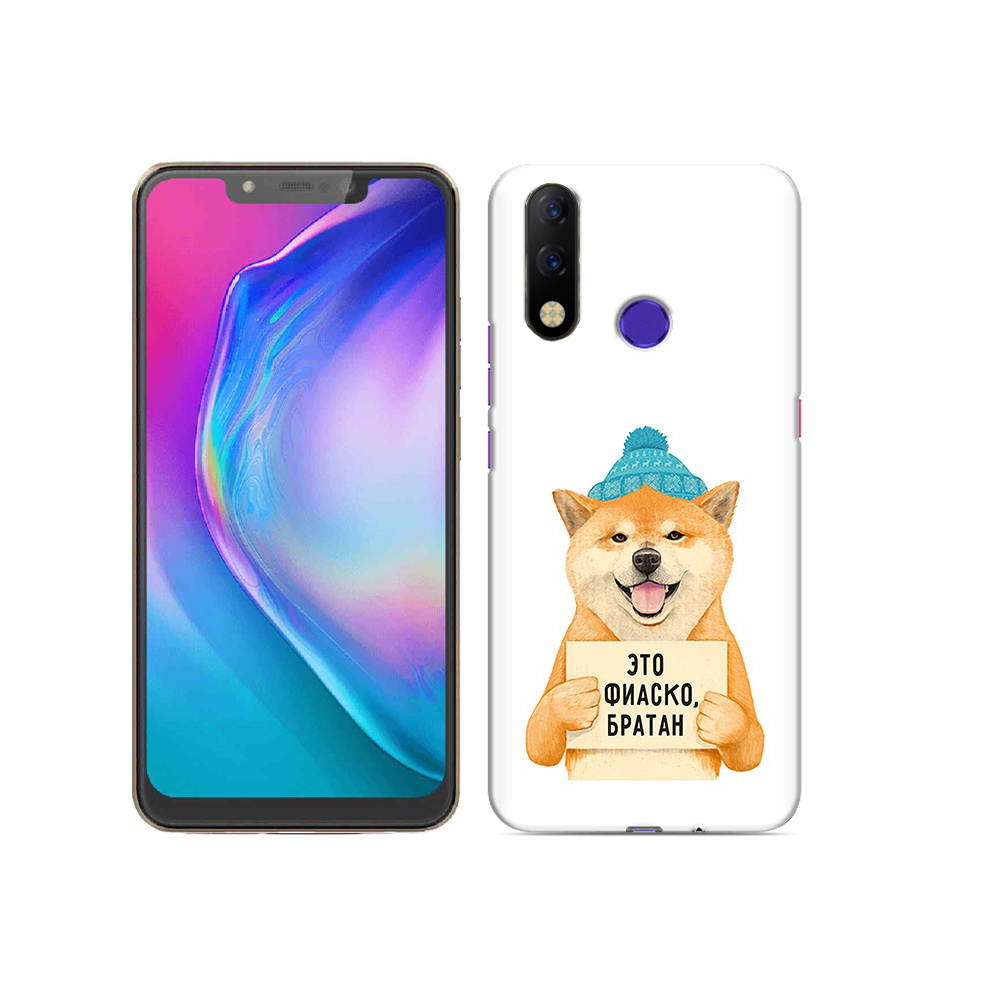

Чехол MyPads Tocco для Tecno Spark 3 Pro фиаско, Прозрачный, Tocco