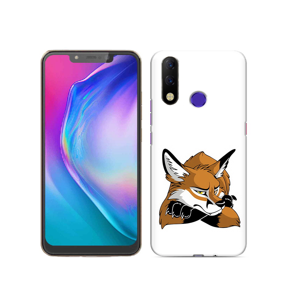 

Чехол MyPads Tocco для Tecno Spark 3 Pro фокс, Прозрачный, Tocco