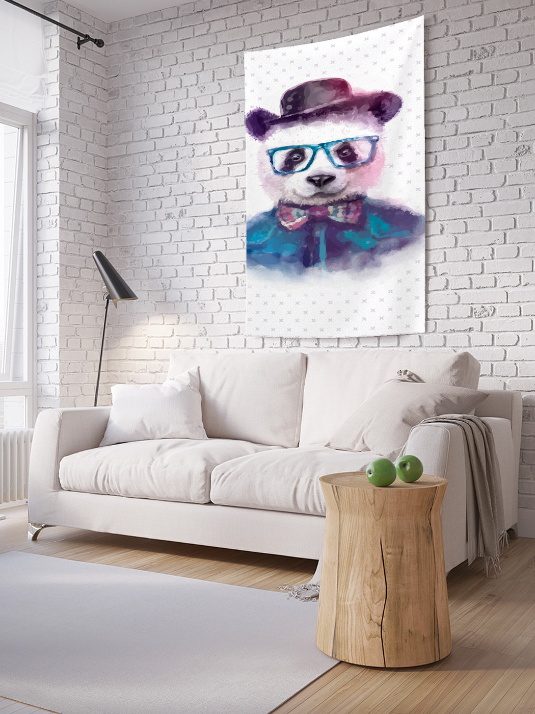 

Вертикальное фотопанно на стену JoyArty Модная панда 100x150 см, Модная панда
