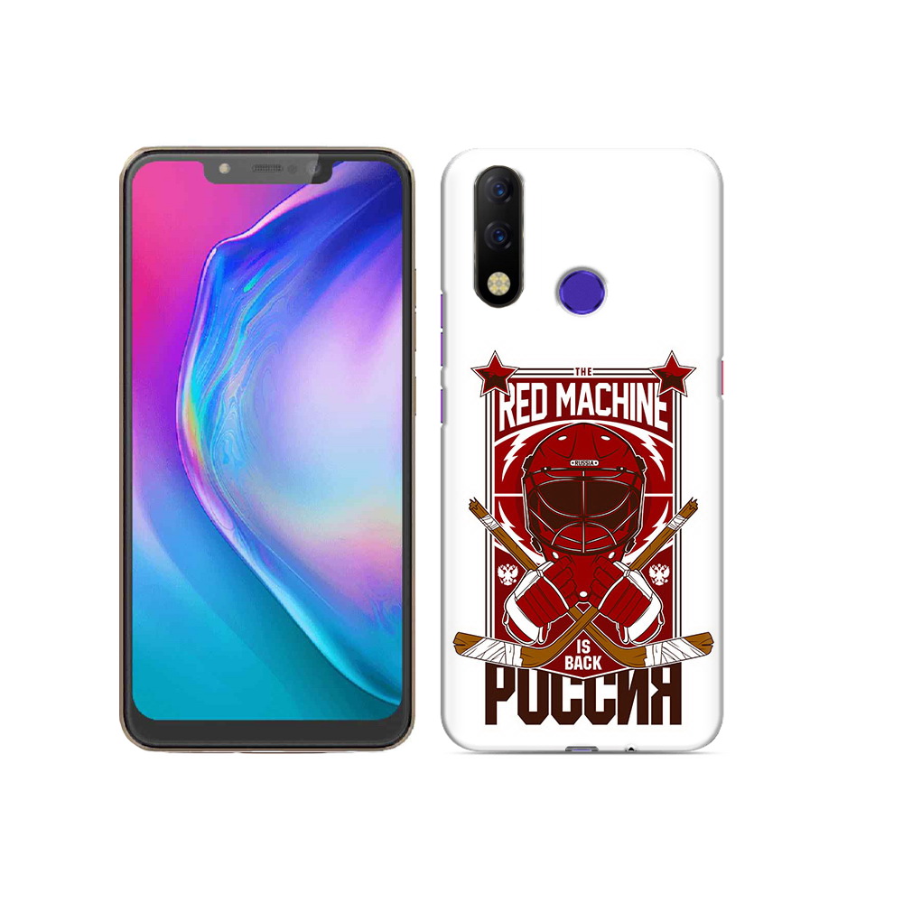 

Чехол MyPads Tocco для Tecno Spark 3 Pro хоккей россия, Прозрачный, Tocco