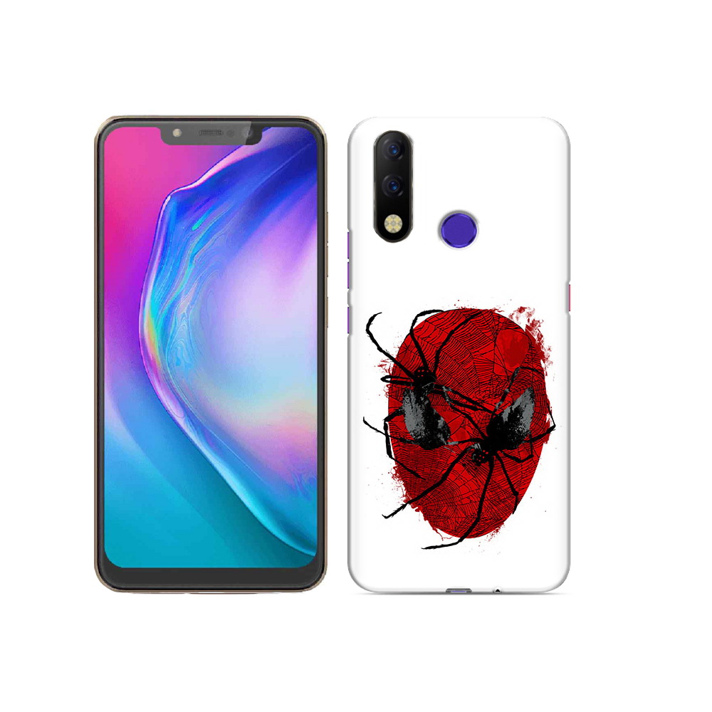 

Чехол MyPads Tocco для Tecno Spark 3 Pro человек паук, Прозрачный, Tocco