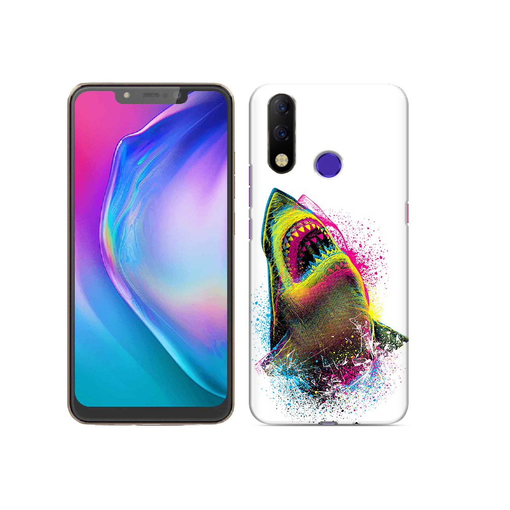 

Чехол MyPads Tocco для Tecno Spark 3 Pro челюсти-2, Прозрачный, Tocco