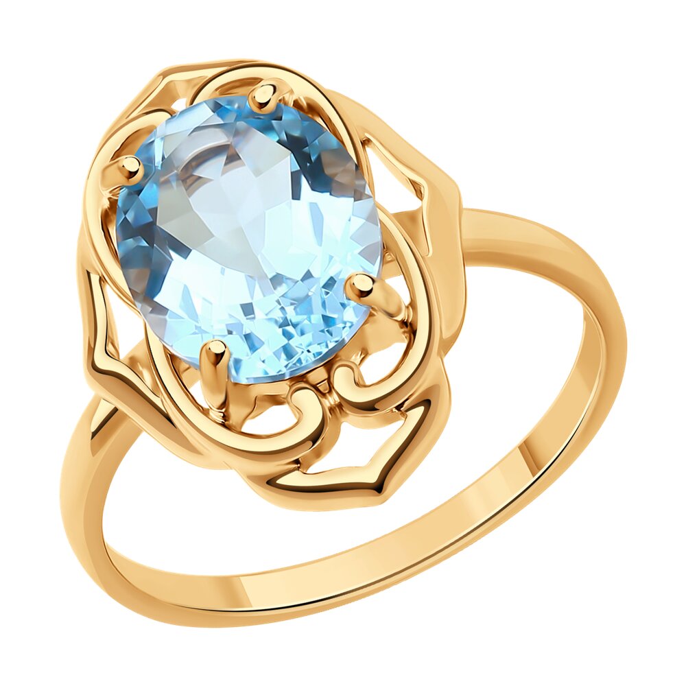 

Кольцо из серебра р. 17,5 Diamant 93-310-01947-1, топаз, 93-310-01947-1