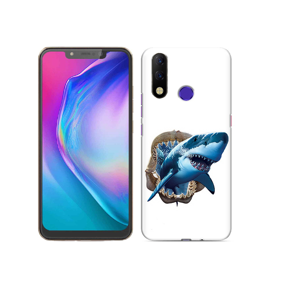 

Чехол MyPads Tocco для Tecno Spark 3 Pro челюсти, Прозрачный, Tocco