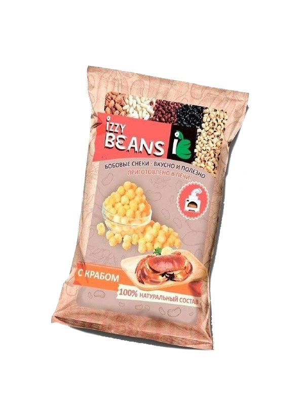 

Бобовые снеки BeanChips краб 50 г