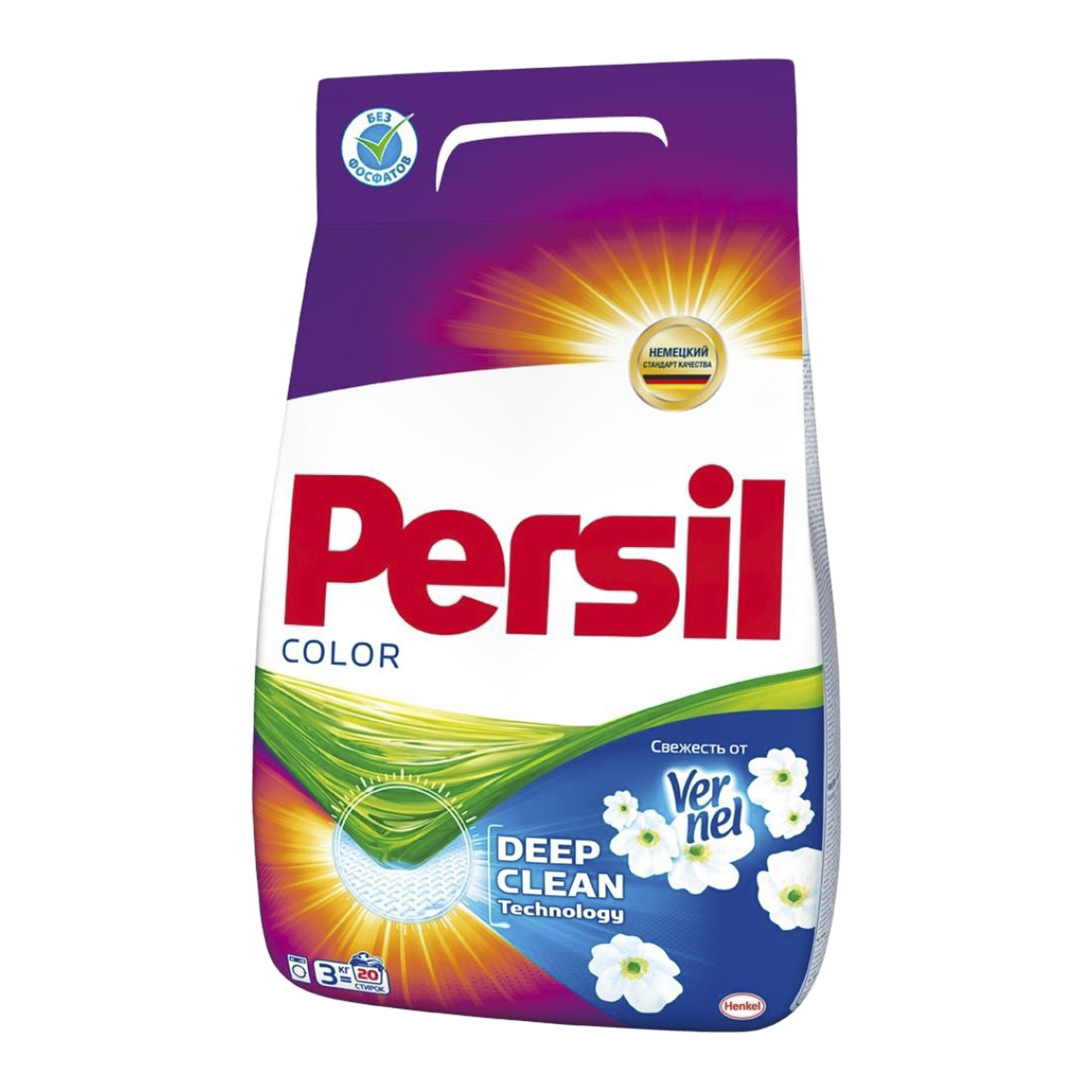 фото Стиральный порошок persil свежесть от vernel для цветного белья 3 кг