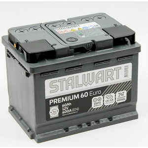 

Аккумулятор Stalwart Premium 60 Ач 600А обр. пол.
