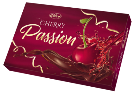 Шоколадные конфеты Vobro Cherry passion с вишней 140 г
