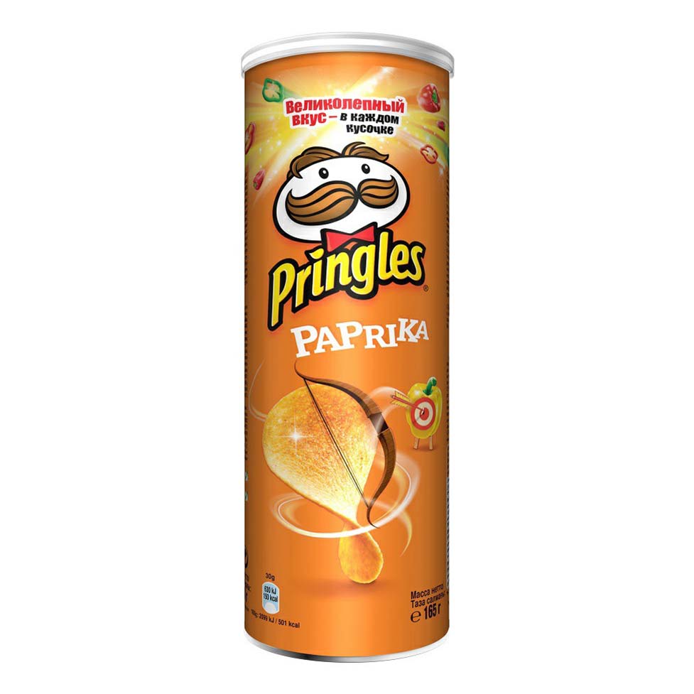 

Чипсы картофельные Pringles со вкусом паприки 165 г