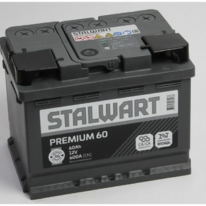 

Аккумулятор Stalwart Premium 60 Ач 600А прям. пол.