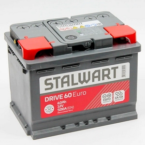 

Аккумулятор Stalwart Drive 60 Ач 500А обр. пол.