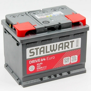 

Аккумулятор Stalwart Drive 64 Ач 530А обратная полярность