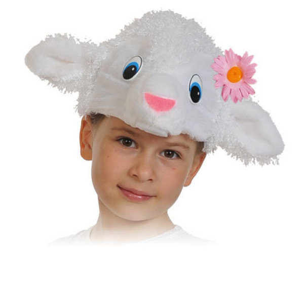 фото Карнавальная маска-шапка карнавалофф овечка (53-55)