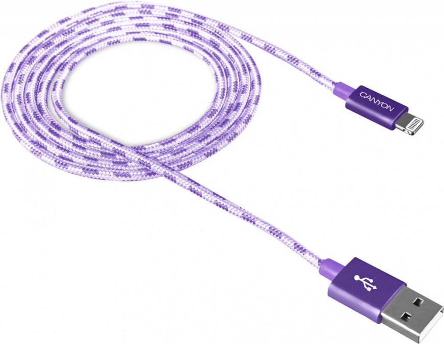 

Canyon CNE-CFI3 Apple 8pin 1м (фиолетовый), CNE-CFI3 Apple 8pin 1м (фиолетовый)