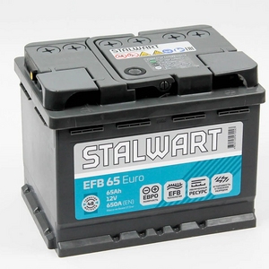 

Аккумулятор Stalwart EFB 65 Ач 650А обратная полярность
