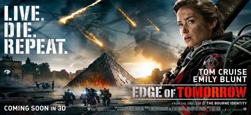 Постер к фильму Грань будущего (Edge of Tomorrow) Оригинальный 101,6x50,8 см