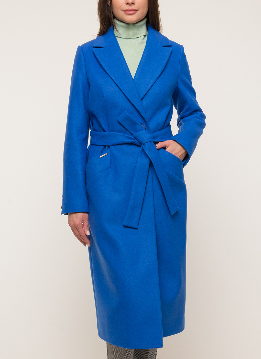 Пальто женское idekka 42702 синее 42 RU