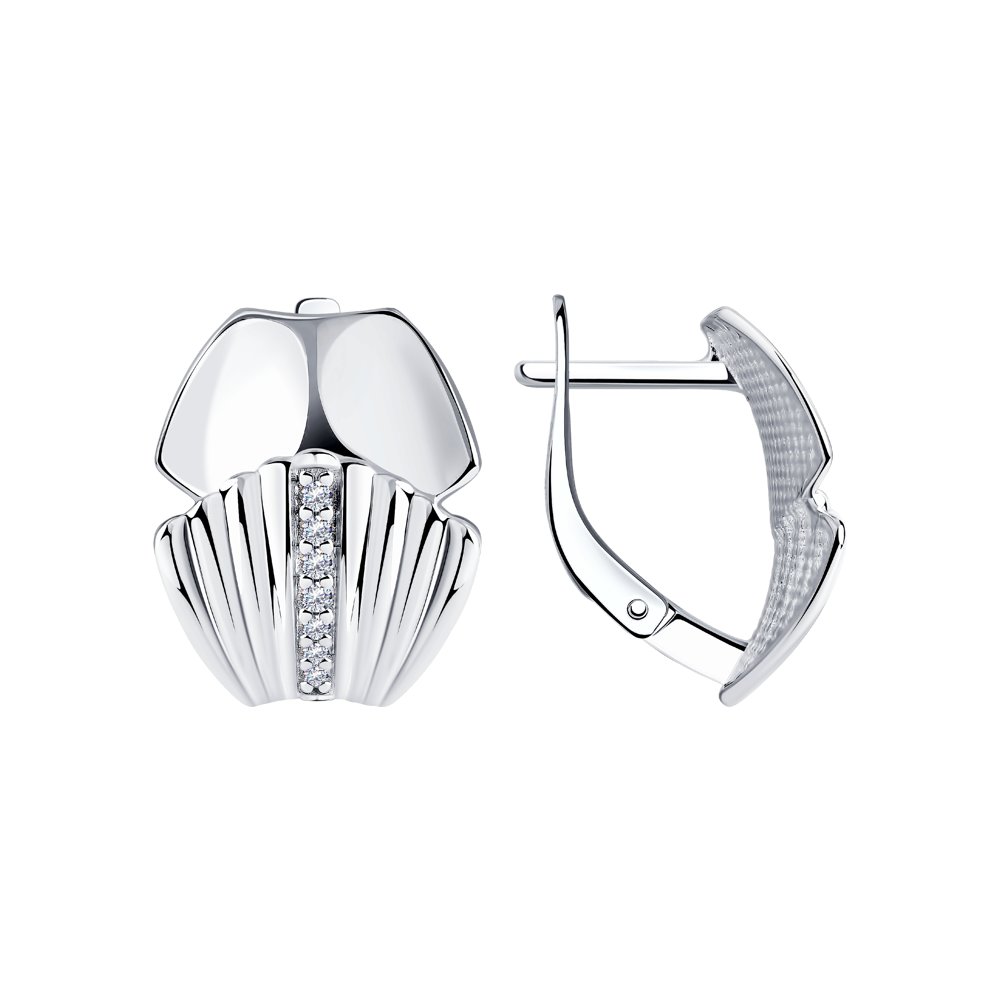 

Серьги из серебро SOKOLOV 94024180, фианит, 94024180