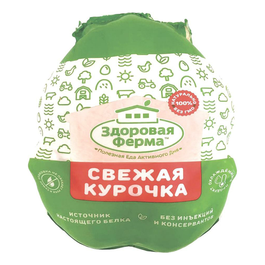 

Тушка цыпленка-бройлера Здоровая Ферма охлажденная 2 кг
