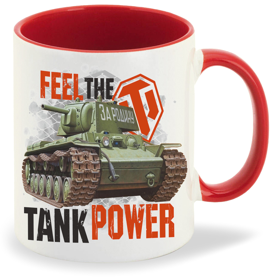 

Кружка CoolPodarok Feel the tank power, Feel the tank power
