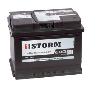 

Аккумулятор Storm 62 Ач 620А обратная полярность