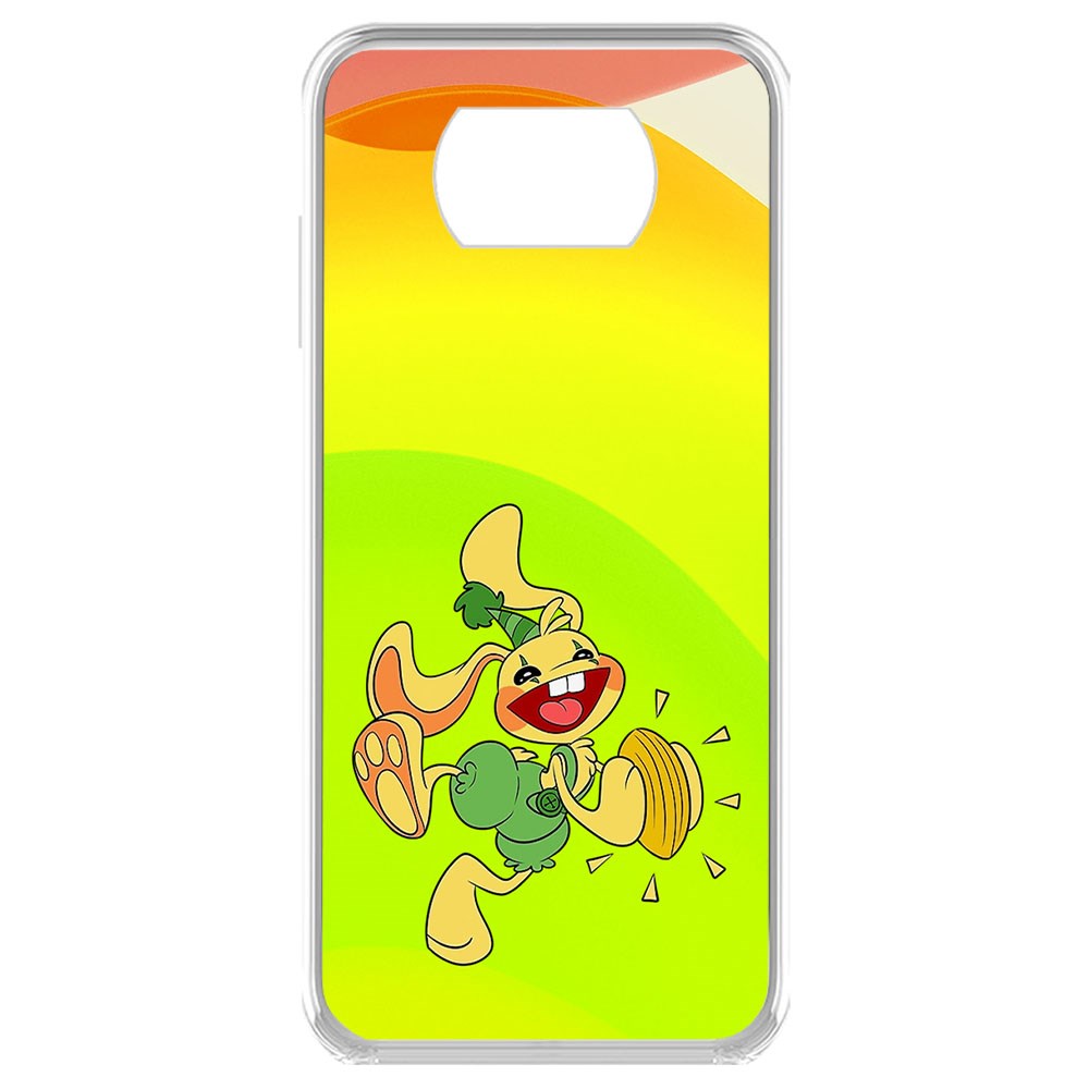 фото Чехол-накладка krutoff clear case хаги ваги - крольчонок бонзо для xiaomi poco x3