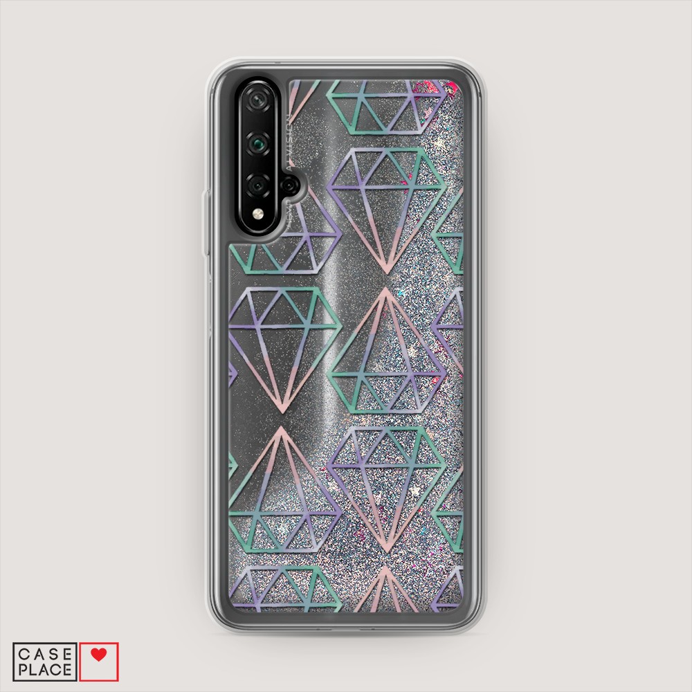 

Чехол Awog на Honor 20/Huawei Nova 5T "Бриллианты голографика", Разноцветный, 69591-1