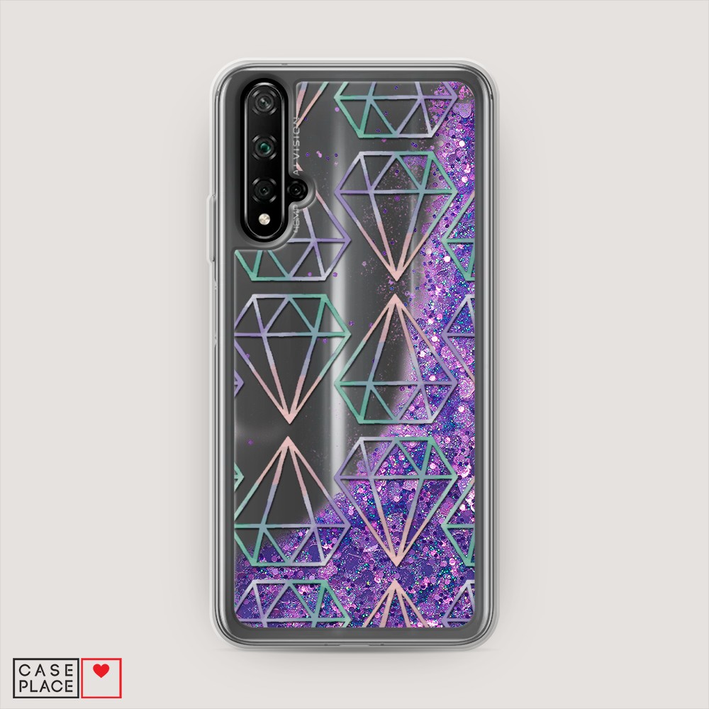 

Чехол Awog на Honor 20/Huawei Nova 5T "Бриллианты голографика", Разноцветный, 69592-1