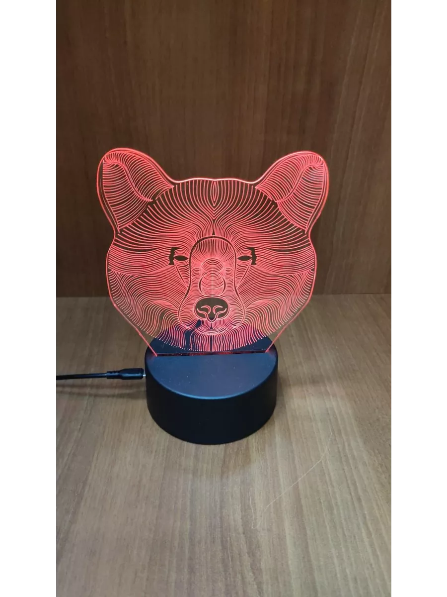 

3D Светильник МЕДВЕДЬ., 01-све236