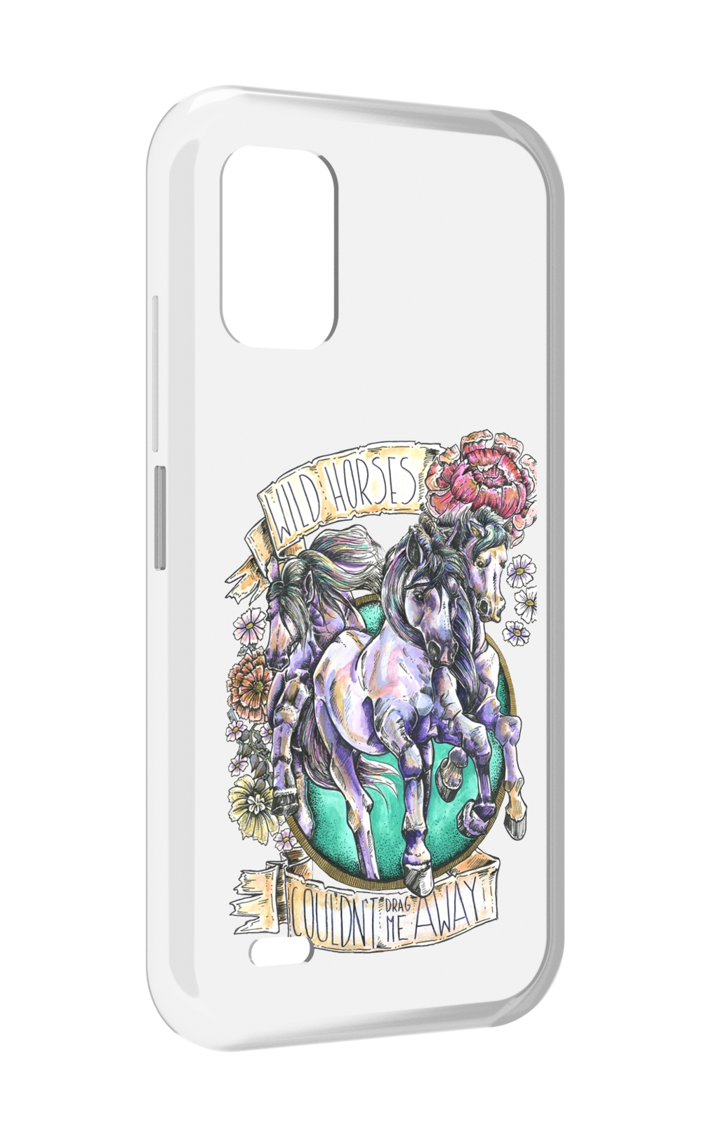 

Чехол MyPads рисунок коней в цветах для UMIDIGI Bison GT2 / GT2 Pro, Прозрачный, Tocco