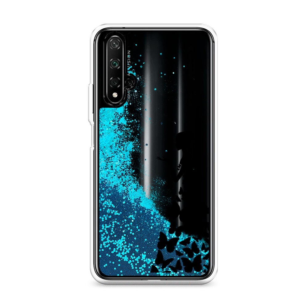 

Чехол Awog на Honor 20/Huawei Nova 5T "Дама в бабочках", Разноцветный, 69593-1