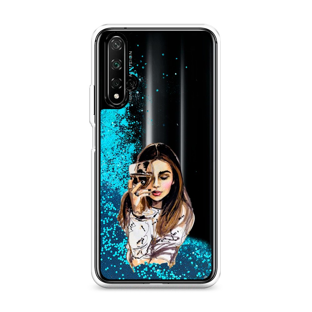 

Чехол Awog на Honor 20/Huawei Nova 5T "Девушка с бокалом", Разноцветный, 69593-1