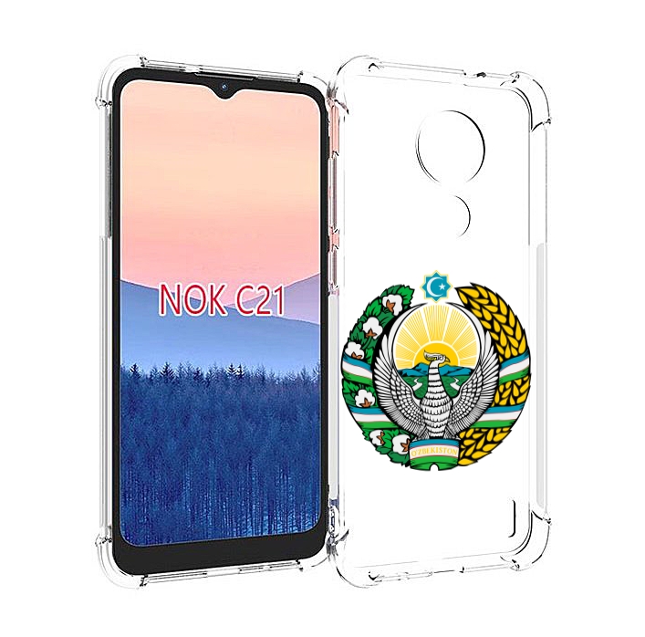 

Чехол MyPads герб-узбекистана для Nokia C21, Прозрачный, Tocco