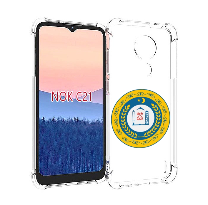 

Чехол MyPads герб-чечня для Nokia C21, Прозрачный, Tocco
