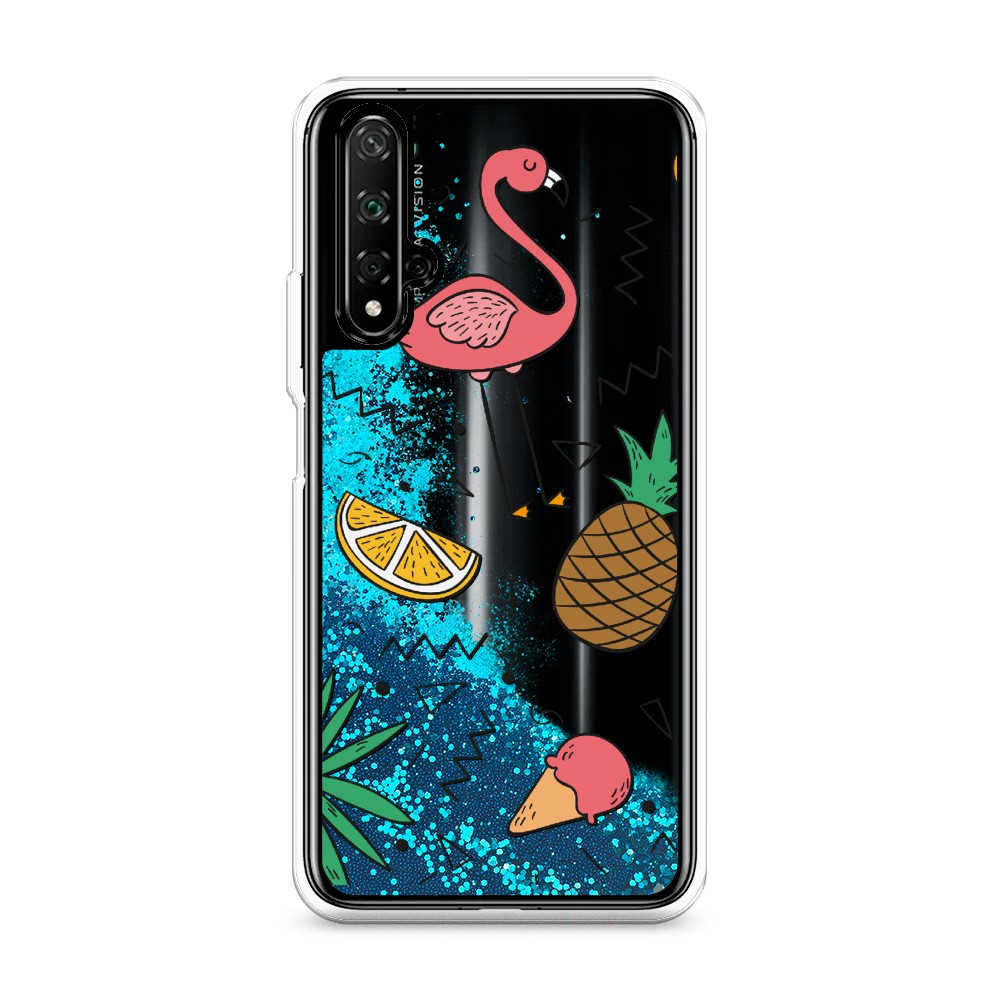 

Чехол Awog на Honor 20/Huawei Nova 5T "Гавайский фон", Разноцветный, 69593-1