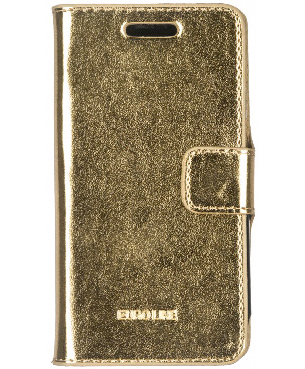 фото Чехол-книжка euro-line jacketcradle для samsung galaxy j1 (2016) (золотистый)