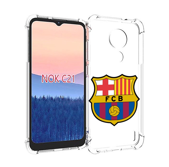 

Чехол MyPads ФК FCB Барселона для Nokia C21, Прозрачный, Tocco