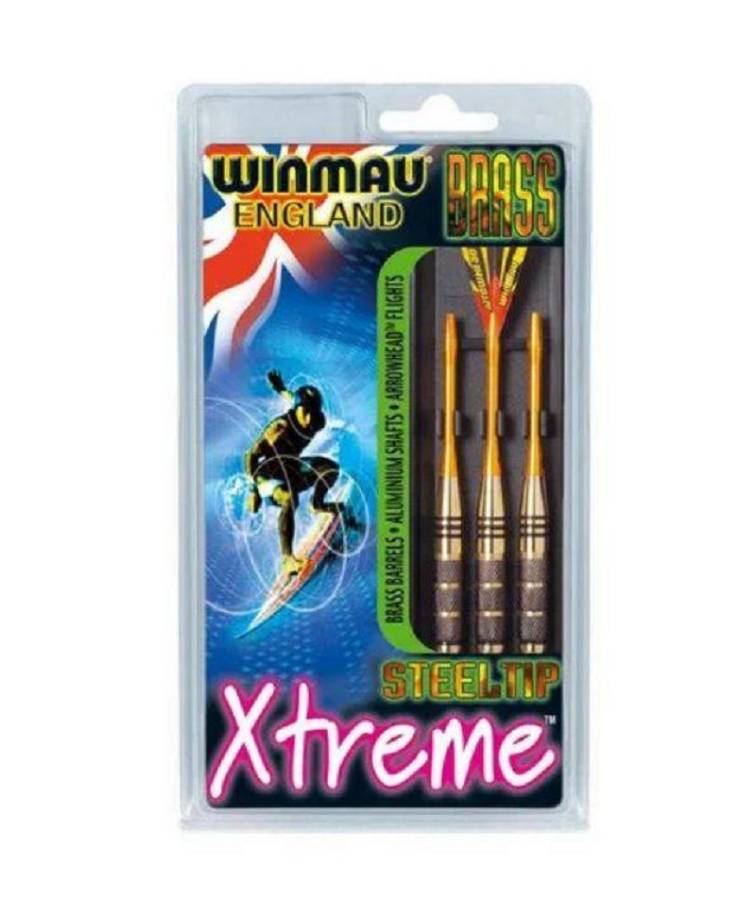 Дротики для дартс Winmau steeltip Xtreme 25, золотистые, 3 шт.