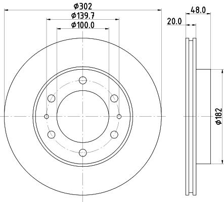 

Тормозной диск NISSHINBO ND1066K
