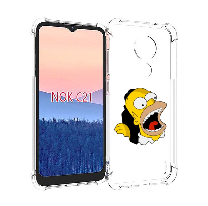 Чехол MyPads гомер-голодный для Nokia C21