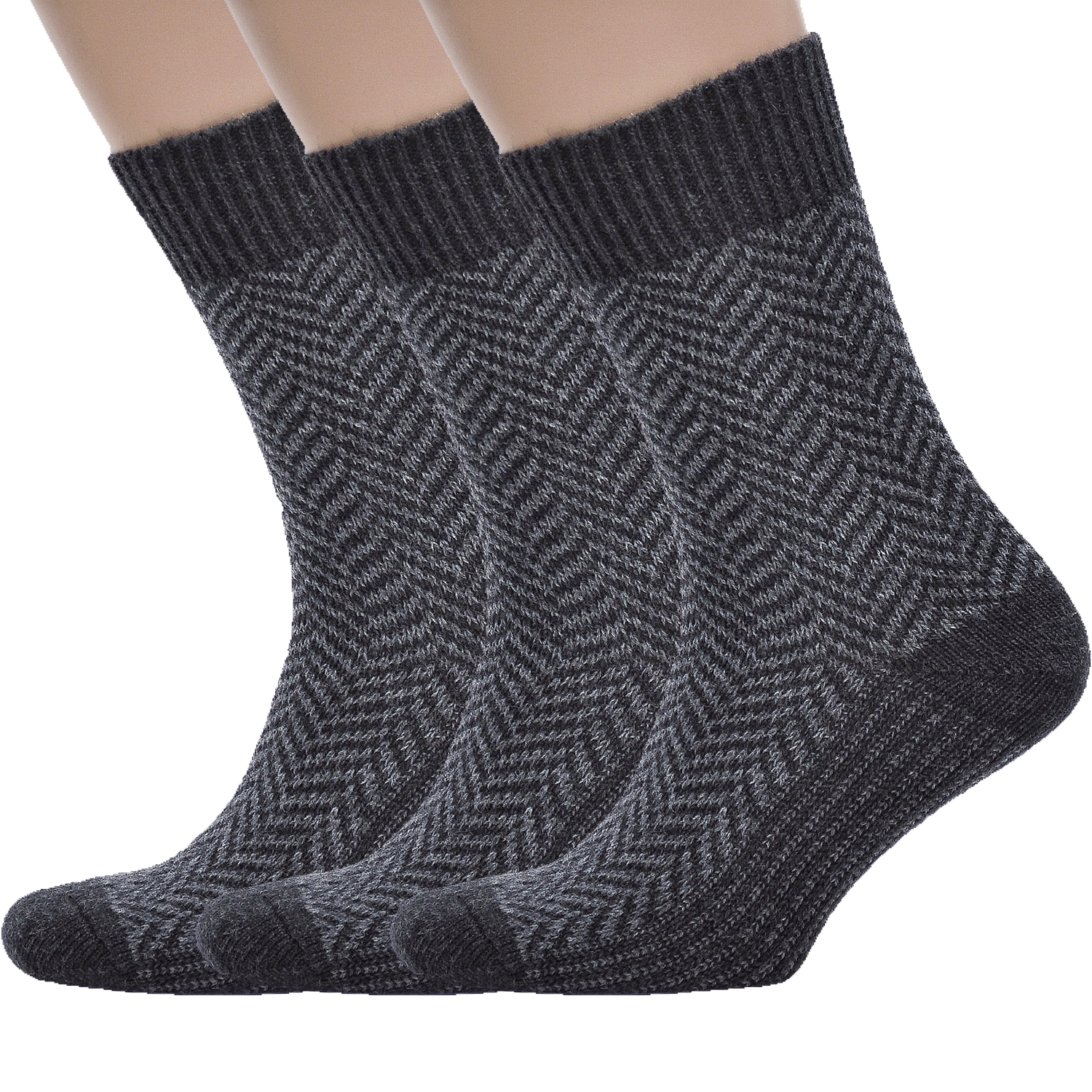 

Набор носков RuSocks 3-М-162 серый 25-27 (39-42), 3-М-162